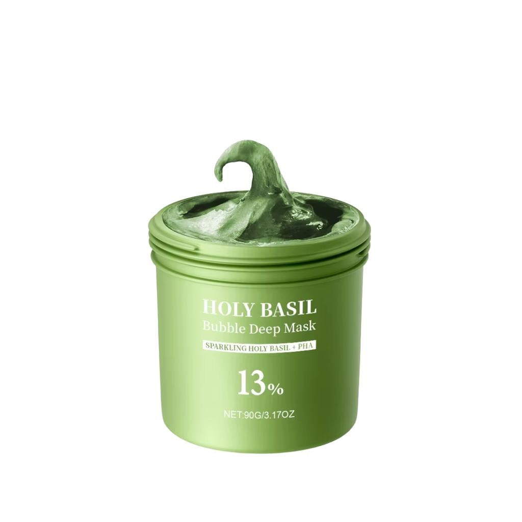 P.CALM Holy Basil Bubble Deep Mask 90g + Cleansing Brush 1ea