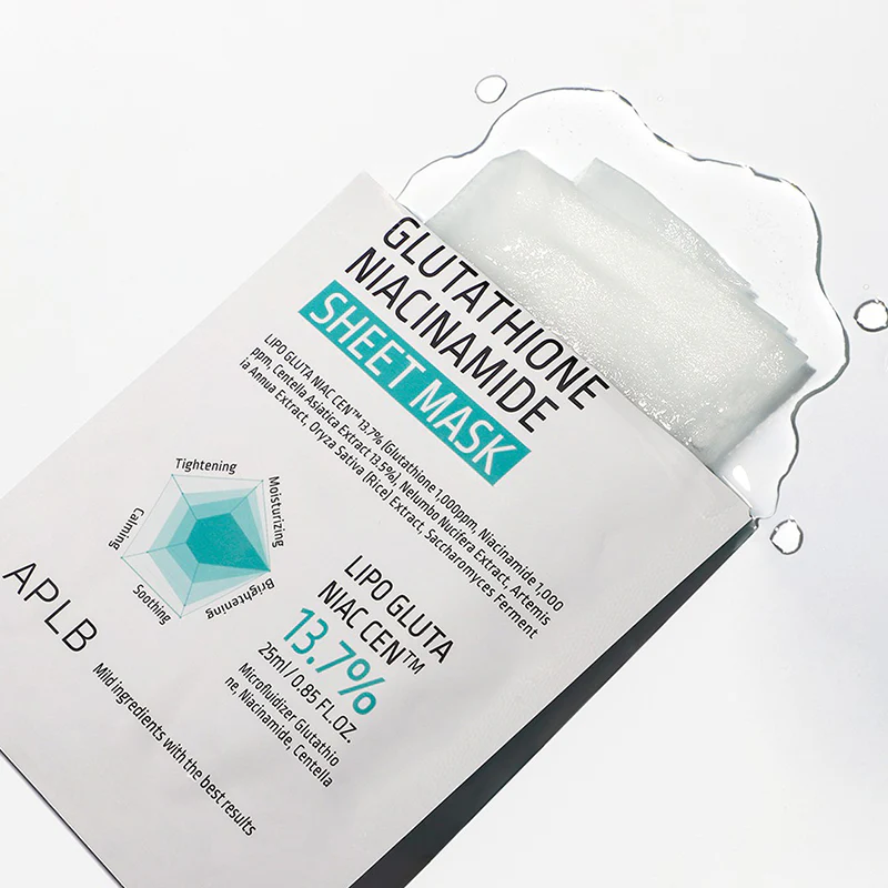 APLB Glutathione Niacinamide Sheet Mask 25ml * 3ea