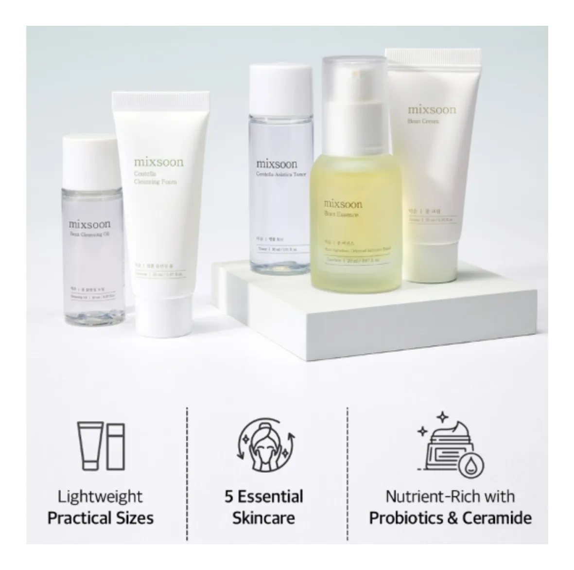 mixsoon - Pure Glow Essentials Set 5pc
