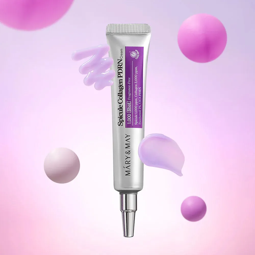 Mary&May - Spicule Collagen PDRN Cream, morado 15g